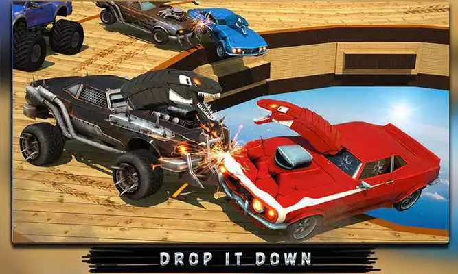 Play Furious Crash of Dino Cars