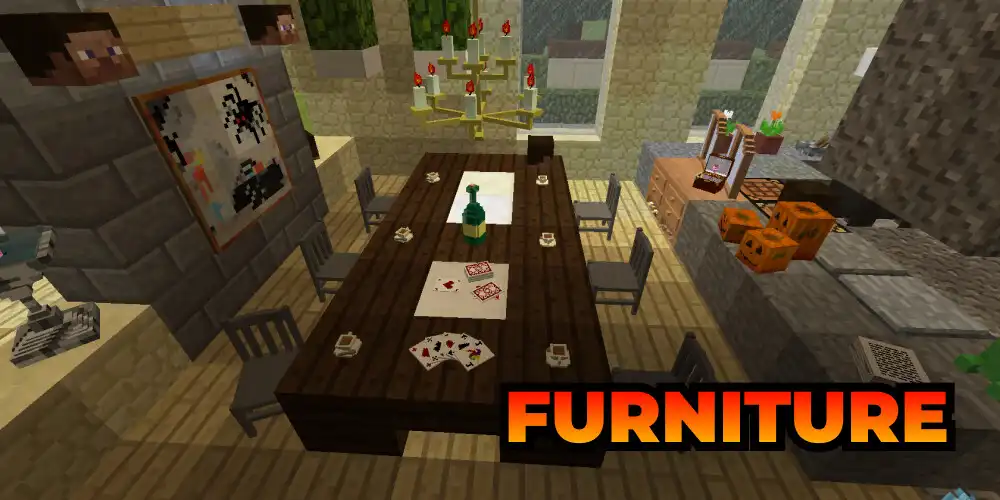 Play Furniture for minecraft as an online game Furniture for minecraft with UptoPlay