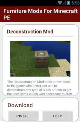 Play Furniture Mods For MinecraftPE