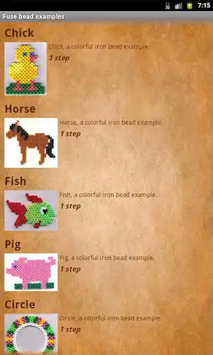 Play Fuse bead picture examples Play Fuse bead picture examples