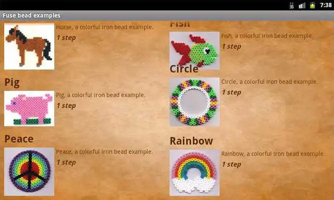 Play Fuse bead picture examples Play Fuse bead picture examples