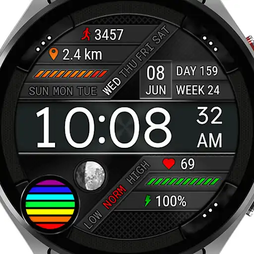 Play Futorum H13 Digital watch face APK