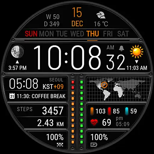 Play Futorum H6 Digital watch face APK