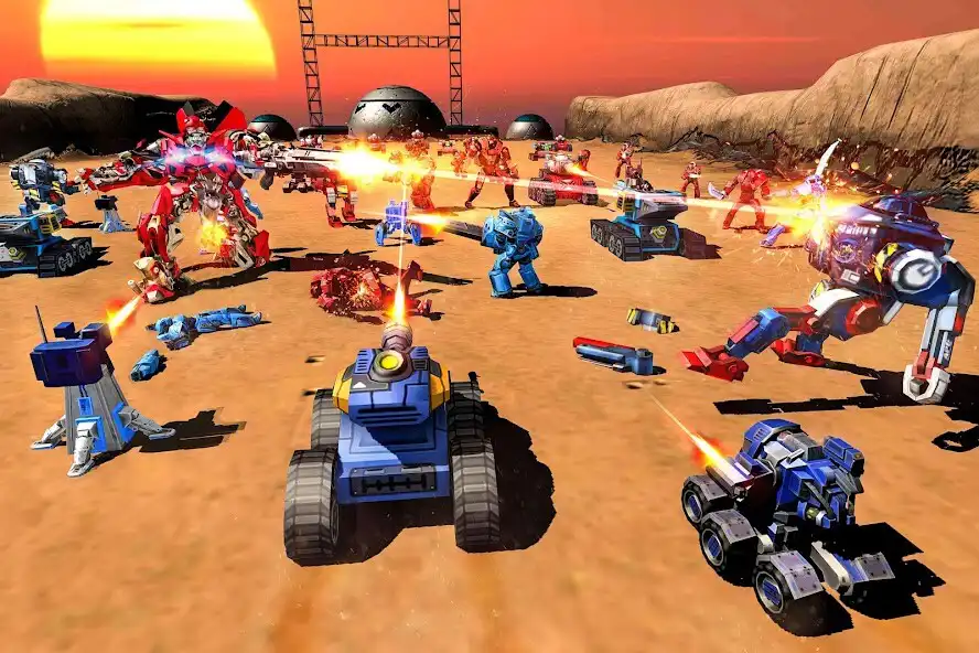 Play Future Robot Battle Simulator: Futuristic Robot as an online game Future Robot Battle Simulator: Futuristic Robot with UptoPlay