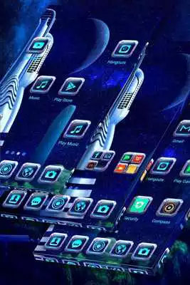 Play Futuristic Building Launcher Theme