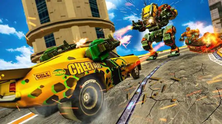 Play Futuristic Car Robot Transforming Simulator