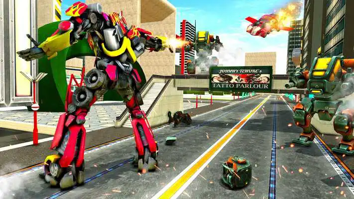 Play Futuristic Car Robot Transforming Simulator