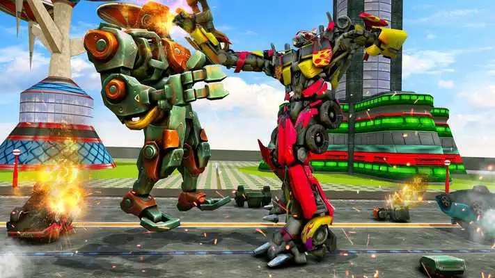 Play Futuristic Car Robot Transforming Simulator