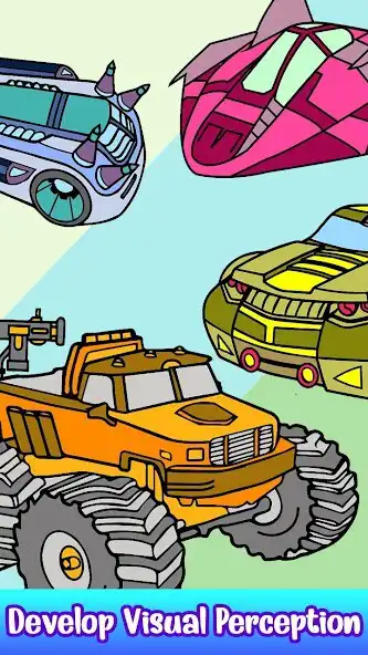 Play Futuristic Cars Color by Number:Glitter Paint Book as an online game Futuristic Cars Color by Number:Glitter Paint Book with UptoPlay