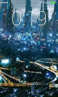 Play Futuristic City Lock Screen