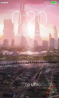 Play Futuristic City Lock Screen
