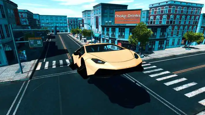 Play Futuristic Flying Car Driving