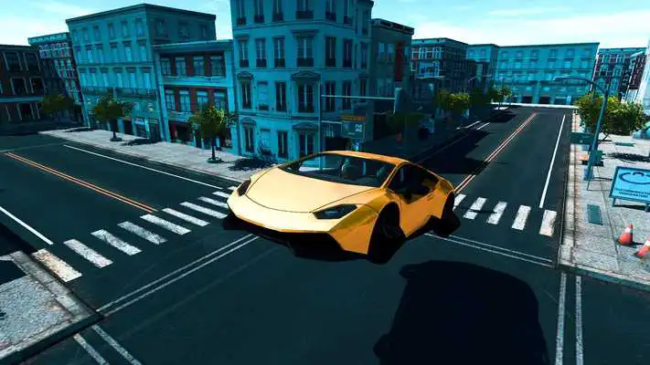 Play Futuristic Flying Car Driving