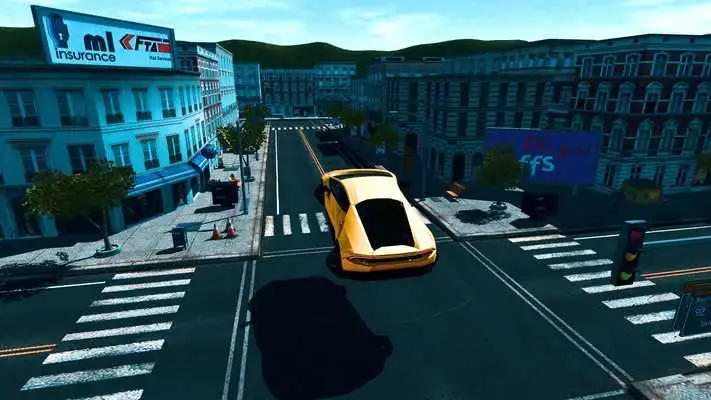 Play Futuristic Flying Car Driving