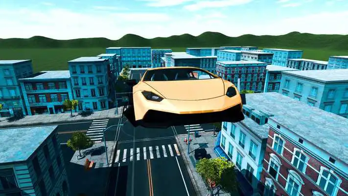 Play Futuristic Flying Car Driving