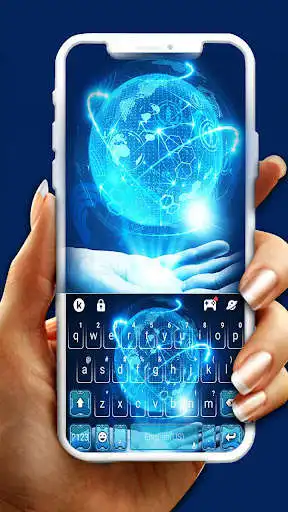 Play Futuristic Globe Tech Keyboard Theme  and enjoy Futuristic Globe Tech Keyboard Theme with UptoPlay