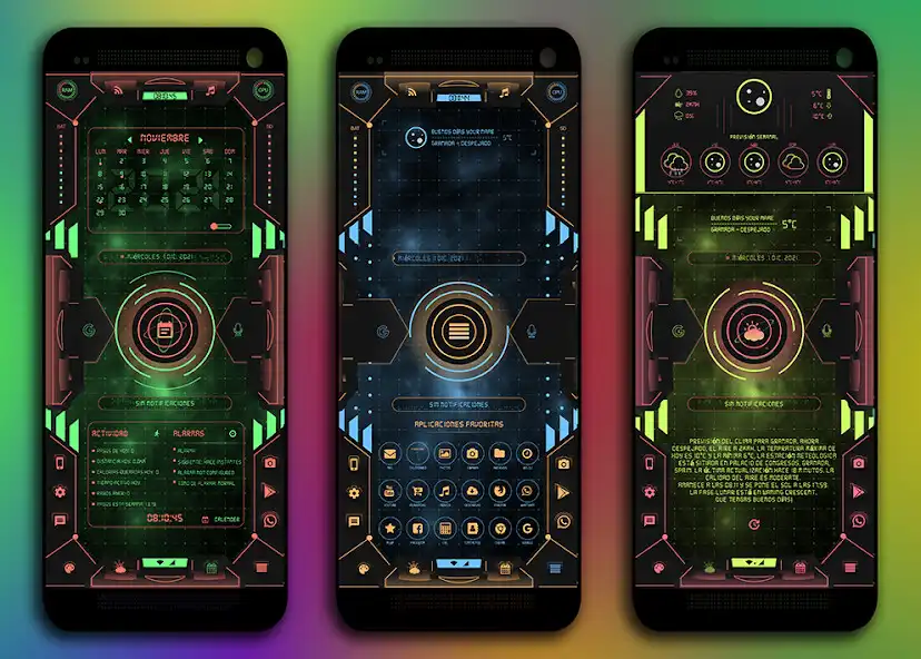 Play Futuristic Interface KLWP Pro as an online game Futuristic Interface KLWP Pro with UptoPlay