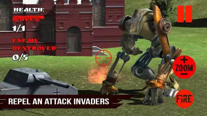 Play Futuristic Robot Artillery