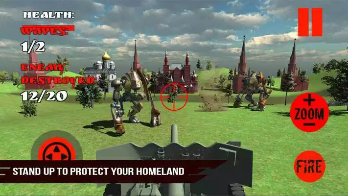 Play Futuristic Robot Artillery