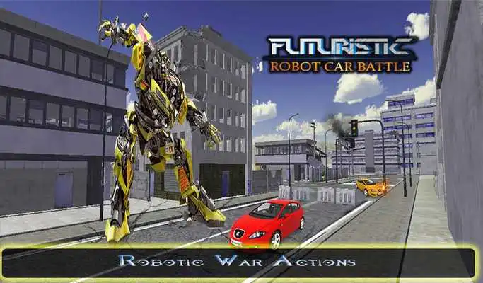 Play Futuristic Robot Car Battle
