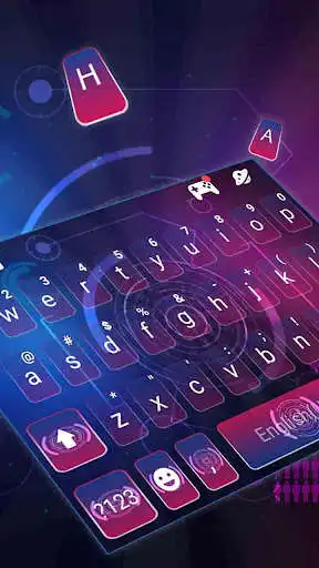 Play Futuristic Tech Keyboard Theme as an online game Futuristic Tech Keyboard Theme with UptoPlay