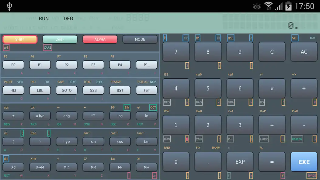 Play FX-603P programable calculator as an online game FX-603P programable calculator with UptoPlay