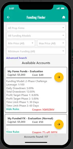 Play FX Funding Finder as an online game FX Funding Finder with UptoPlay