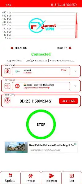 Play Fx Tunnel vpn - Super Fast Net  and enjoy Fx Tunnel vpn - Super Fast Net with UptoPlay