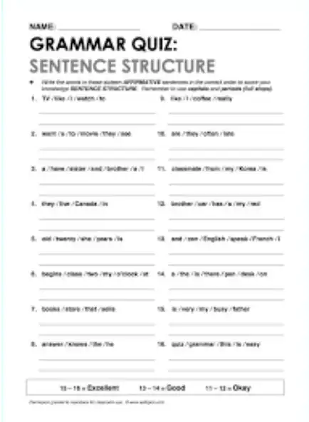 Play G12 English Structure Quiz  and enjoy G12 English Structure Quiz with UptoPlay