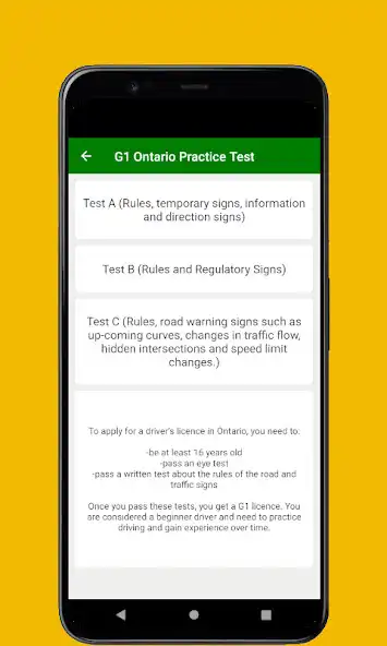 Play G1 Test Ontario as an online game G1 Test Ontario with UptoPlay
