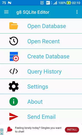 Play APK g8 SQLite Editor  and enjoy g8 SQLite Editor with UptoPlay com.gevge.g8.sqlite_editor