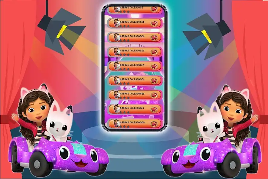 Play gabby s dollhouse tiles hop as an online game gabby s dollhouse tiles hop with UptoPlay