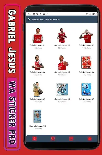 Play Gabriel Jesus - WA Sticker Pro  and enjoy Gabriel Jesus - WA Sticker Pro with UptoPlay