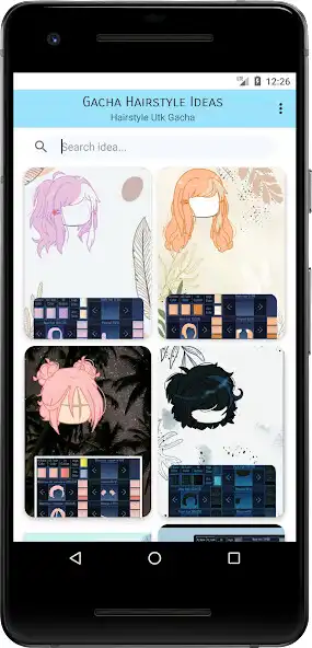 Play Gacha Hair Ideas as an online game Gacha Hair Ideas with UptoPlay