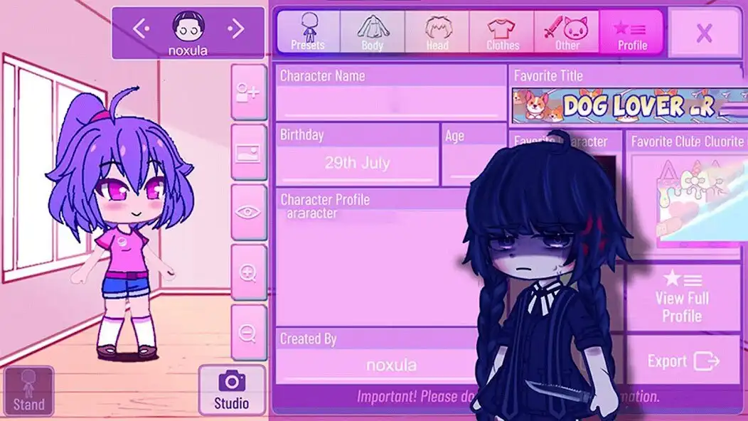 Play Gacha life Outfits Ideas Nox as an online game Gacha life Outfits Ideas Nox with UptoPlay