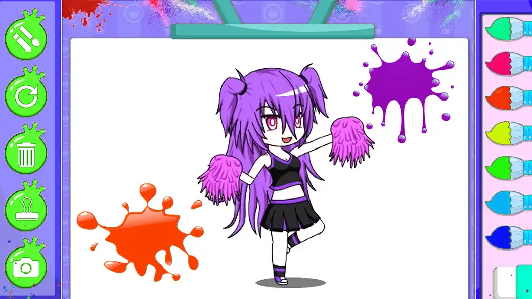 Play Gacha-Nox: Art Coloring Book as an online game Gacha-Nox: Art Coloring Book with UptoPlay