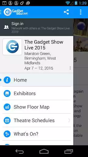 Play APK Gadget Show Live 2015 Guide  and enjoy Gadget Show Live 2015 Guide with UptoPlay com.guidebook.apps.GadgetShow.android