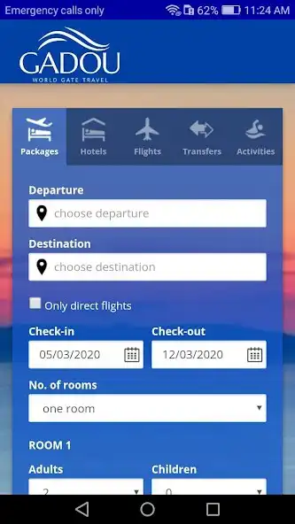 Play Gadou Travel : Book hotels,FlightsVacation Rental as an online game Gadou Travel : Book hotels,FlightsVacation Rental with UptoPlay