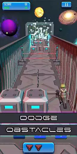Play Galactic Run: An Endless Runner as an online game Galactic Run: An Endless Runner with UptoPlay