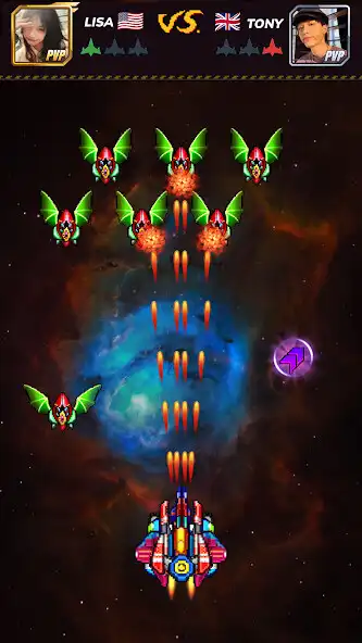 Play Galaxia: Arcade Shooting Games as an online game Galaxia: Arcade Shooting Games with UptoPlay