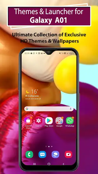 Play Galaxy A01 Launcher And Themes  and enjoy Galaxy A01 Launcher And Themes with UptoPlay