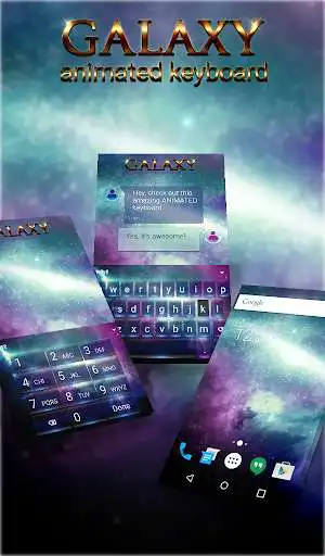 Play Galaxy Animated Keyboard