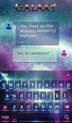 Play Galaxy Animated Keyboard
