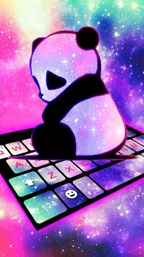 Play Galaxy Baby Panda Keyboard Theme as an online game Galaxy Baby Panda Keyboard Theme with UptoPlay