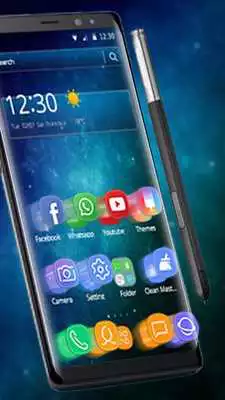 Play Galaxy Blue Star Universe Edge Theme