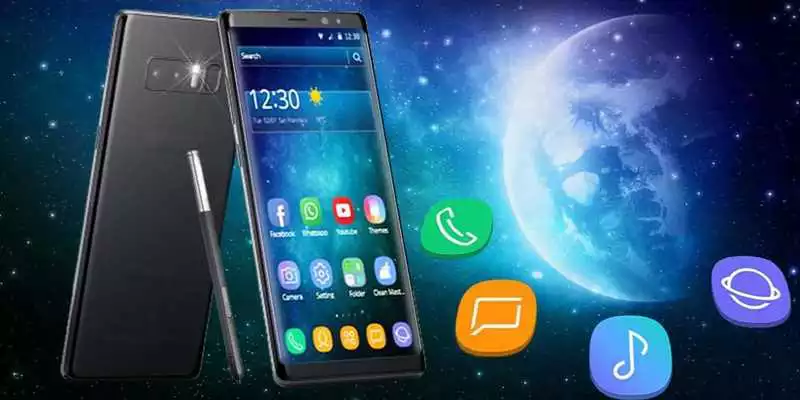 Play Galaxy Blue Star Universe Edge Theme