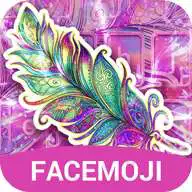 Free play online Galaxy Feather Keyboard Theme&Dream Feather Theme  APK