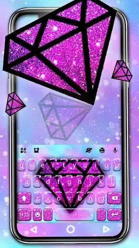Play Galaxy Glitter Diamond Keyboard Theme  and enjoy Galaxy Glitter Diamond Keyboard Theme with UptoPlay