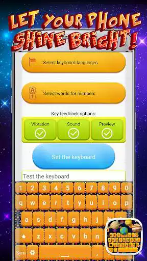 Play Galaxy Keyboard Theme