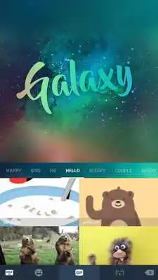Play Galaxy Keyboard Theme